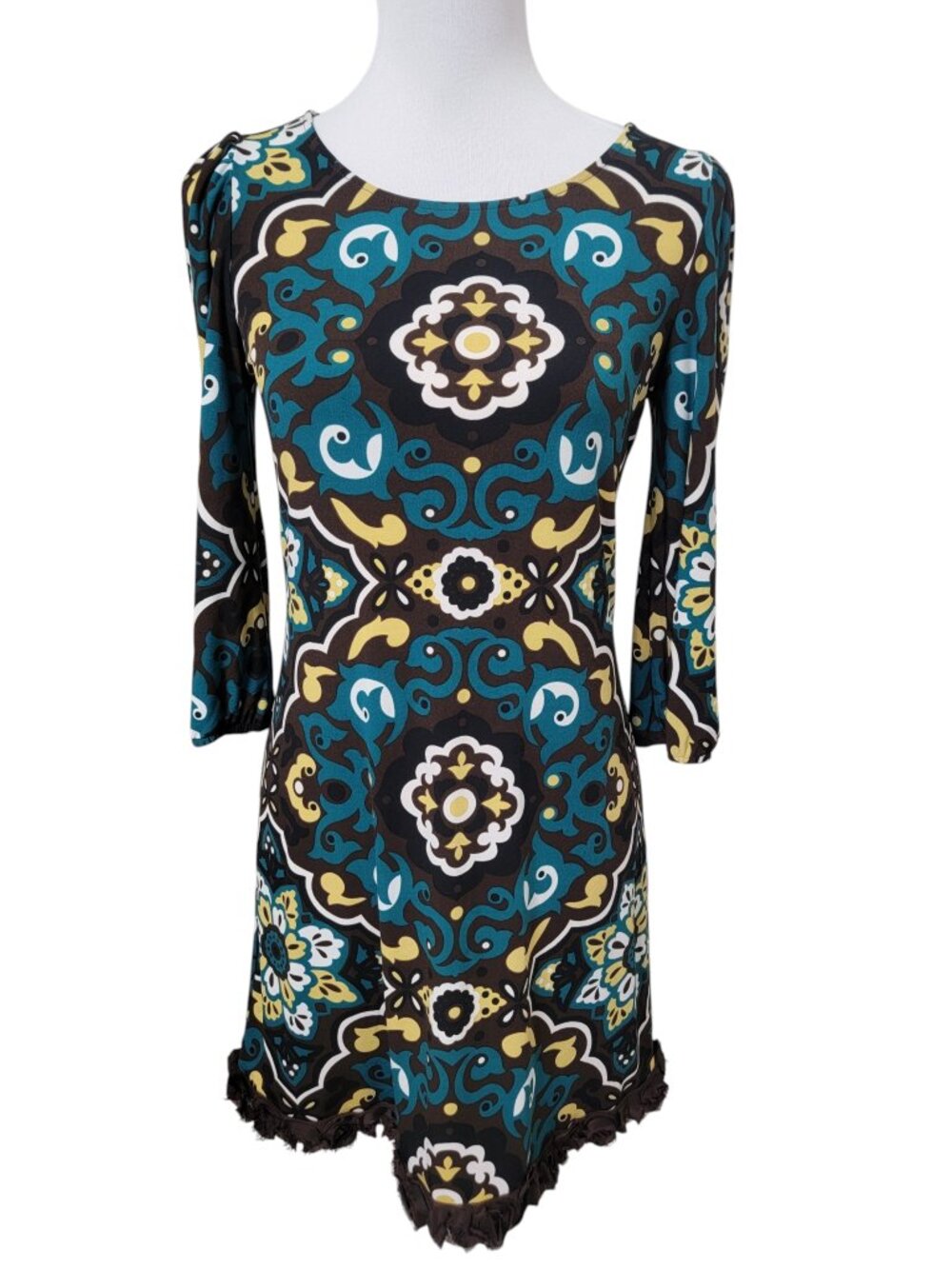INC International Concepts Size S Retro-Inspired MOD Print Shift Dress